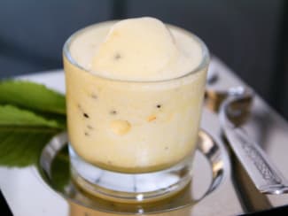 Glace à l'italienne aux fruits exotiques