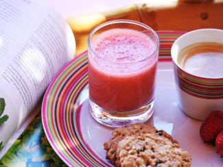 Smoothie fraise menthe