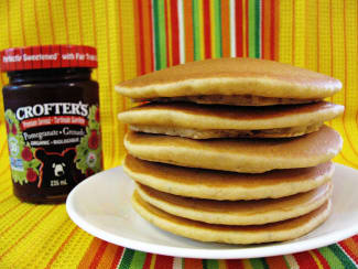 Pancakes sans gluten au levain et aux graines de chia