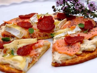 Pizza norvégienne terre mer