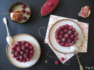 Recette bûche framboise-fruit de la passion - Cakelicious