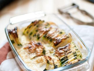 Gratin de courgettes léger