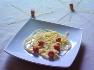 Pâtes à la crème et Knacki de GPagnon - Cookpad