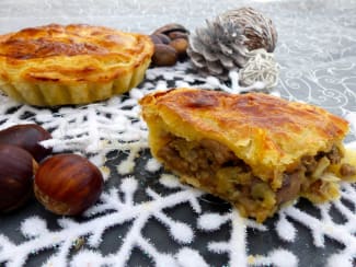 Tourtes de noël à la farce aux marrons