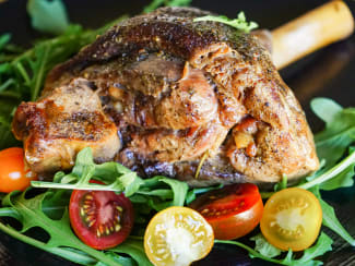 Souris d'agneau confites à l'ail