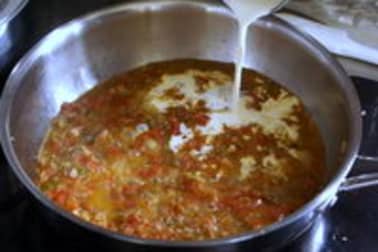 Dos de cabillaud Dugléré - Etape 11