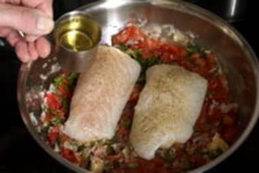 Dos de cabillaud Dugléré - Etape 5