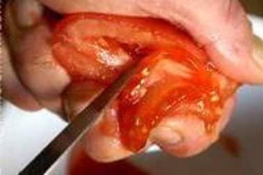 Epépiner et concasser une tomate - Etape 4