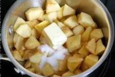 Crumble pommes myrtilles - Etape 1