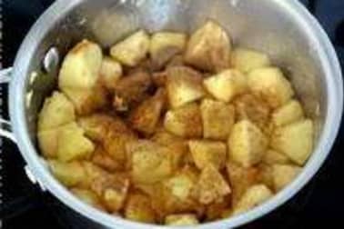 Crumble pommes myrtilles - Etape 2