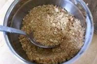 Crumble pommes myrtilles - Etape 8