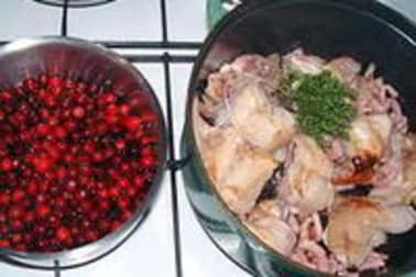 Lapin au vinaigre et aux airelles - Etape 4