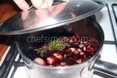 Escargots sauce au vin rouge - Etape 4