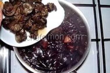 Escargots sauce au vin rouge - Etape 5