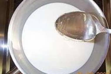 Glace chocolat miel - Etape 1