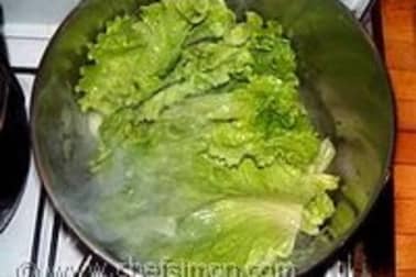 Potage aux topinambours et salade de saison - Etape 2