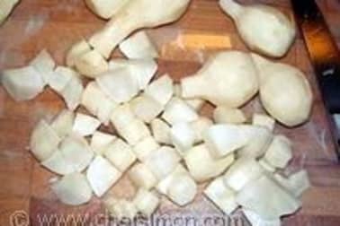 Potage aux topinambours et salade de saison - Etape 5