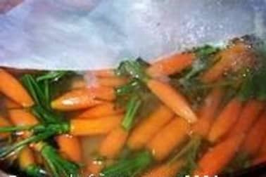 Présenter et cuire des carottes primeur - Etape 6