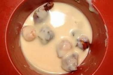 Chocolat blanc à la nougatine - Etape 7