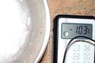 Produire du froid négatif sans appareillage - Etape 9