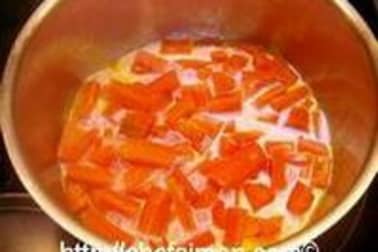 Crème de carotte au cumin - Etape 2