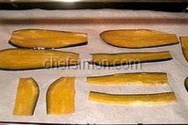 Tranches d'aubergines séchées - Etape 4