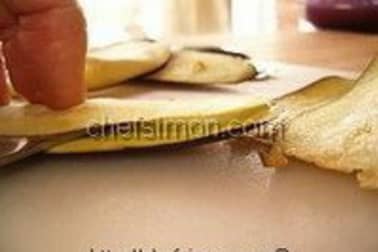 Tranches d'aubergines séchées - Etape 2