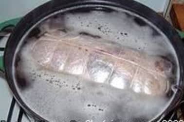 Galantine de canette - La cuisson controlée - Etape 2