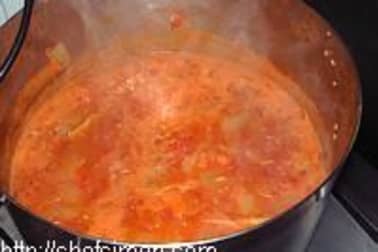 Soupe de poisson et sa rouille classique - Etape 6