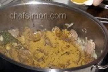 Curry d'agneau - Etape 6