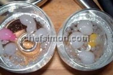 Perles d'alginates fluorescentes - Etape 3