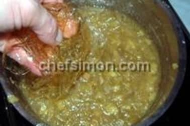 Charlotte bavaroise à la rhubarbe sur fond de biscuit spéculoos - Etape 6