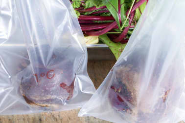 Betteraves rouges cuites sous-vide - Etape 3