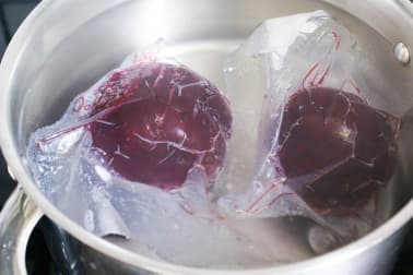 Betteraves rouges cuites sous-vide - Etape 5