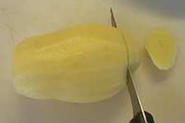 Calibrer une pomme de terre - Etape 1