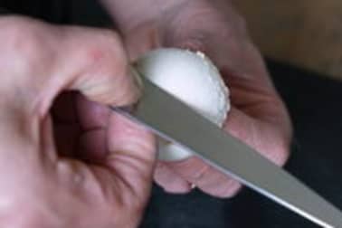 Les champignons tournés - Etape 2