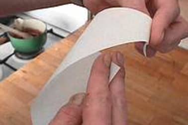 Cornet en papier sulfurisé - Etape 2