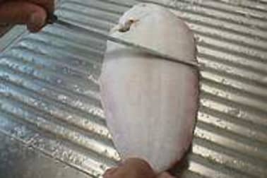 Ecailler une sole - Etape 3