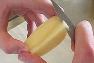 Pommes de terre tournées - Etape 5