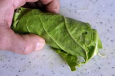 Ciseler les aromatiques et légumes feuilles - Etape 4