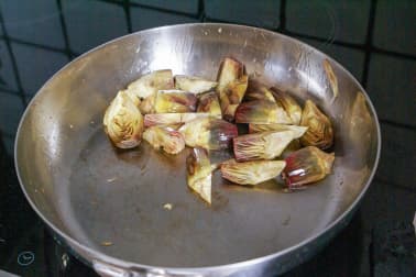 Artichauts poivrade sautés - Etape 5
