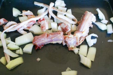 Chapon farci au foie gras : la cuisson - Etape 9