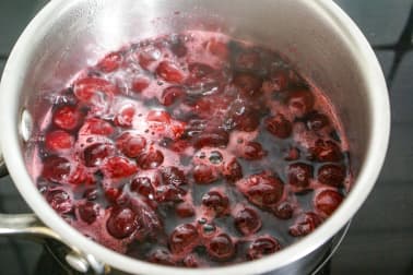 Coulis de cerises - Etape 1