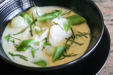 Curry vert de lotte - Etape 12