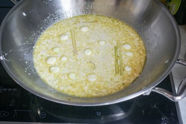 Curry vert de lotte - Etape 9