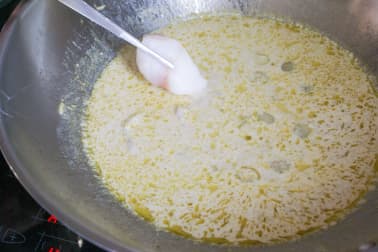 Curry vert de lotte - Etape 10