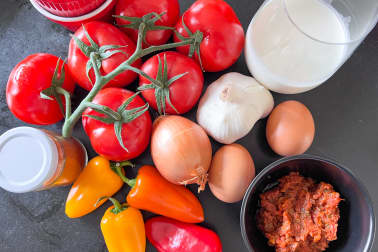 Flans de tomates - Etape 1