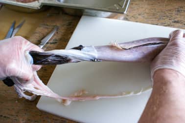 Habiller une lotte - Etape 4