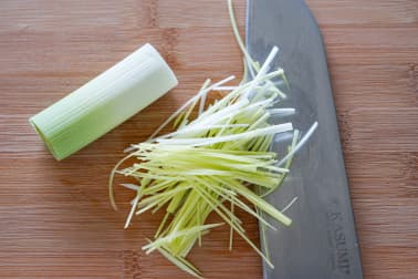 Julienne de poireaux étuvée - Etape 1