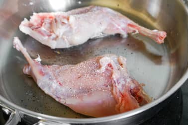 Lapin à la moutarde - Etape 1